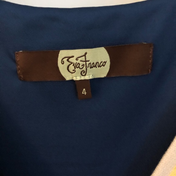 Vintage Eva Franco Crossing Striped Dress - Picture 7 of 10